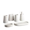 Crater Tray White - Moda at Home: Ceramic Vanity Accessory for Bathroom, Hand Wash Safe, 9.75" x 4" - 3 of 3