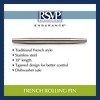 Rsvp French Rolling Pin - 18in - SS - 2 of 4