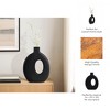 Decorative Cutout Wood Vase for Living Room Decor - Minimalist Flower Vase for Bedroom, House, and Table Centerpiece Decor - 3 of 4