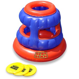 Swim Central Inflatable Slot Slam Disc Toss Swimming Pool Game - 28.5" - 1 of 2
