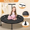 Probe Hues 36'' Toddler Mini Trampoline, Adjustable Handle, Indoor Garden Safety Pad - 2 of 3