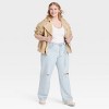 Women's Mid-Rise Tie-Waist Drawstring Baggy Jeans - Universal Thread™ - 3 of 3