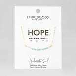 ETHIC GOODS Women's Dainty Stone Morse Code Necklace [HOPE]