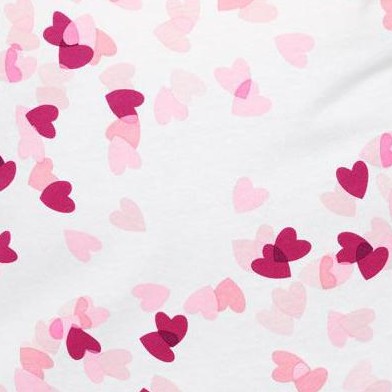 bright berry confetti heart