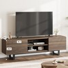 Industrial TV Stand for 80 Inch, Modern Entertainment Center with 2 Drawers - 4 of 4