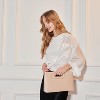 Top Handle Clutch Handbags for Women, Evening Handbag Shoulder Crossbody Purse with Gold Chain - 3 of 4