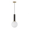 Savoy House Callaway 1 - Light Pendant in  Black Marble/Warm Brass - 4 of 4