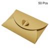 Unique Bargains Mini Envelopes Heart Clasp Cute Present Card Holder for Wedding Greeting Party 50Pcs - 3 of 4