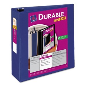 Avery Durable View Binder w/Slant Rings 11 x 8 1/2 3" Cap Blue 17044 - 1 of 4