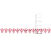 EVERLY JEWELRY | Rose Plated Sterling Silver 44.5 CT TGW Created Pink Sapphire Tennis Necklace, 18-inch - 2 of 4