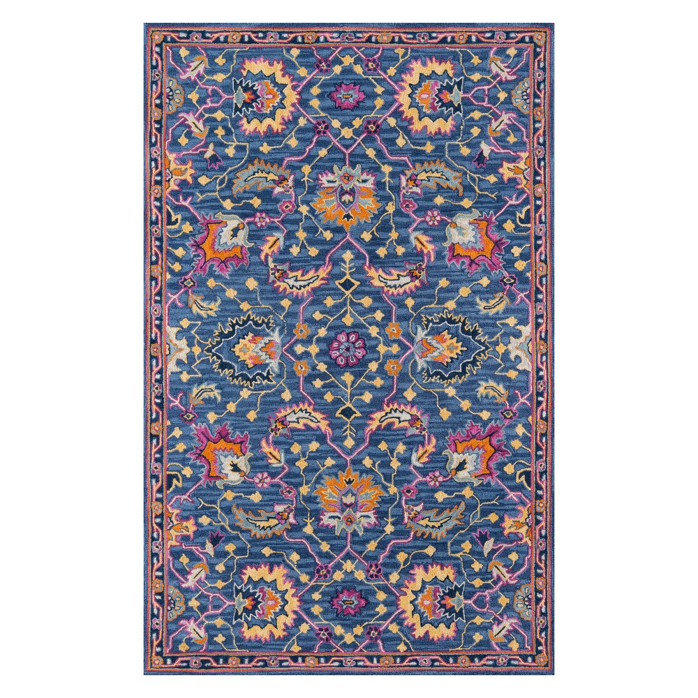 8'x10' Floral Tufted Area Rug Blue - Momeni