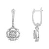 Haus of Brilliance Silver Miracle-Set Diamond Accent Drop and Dangle Earrings - 2 of 4