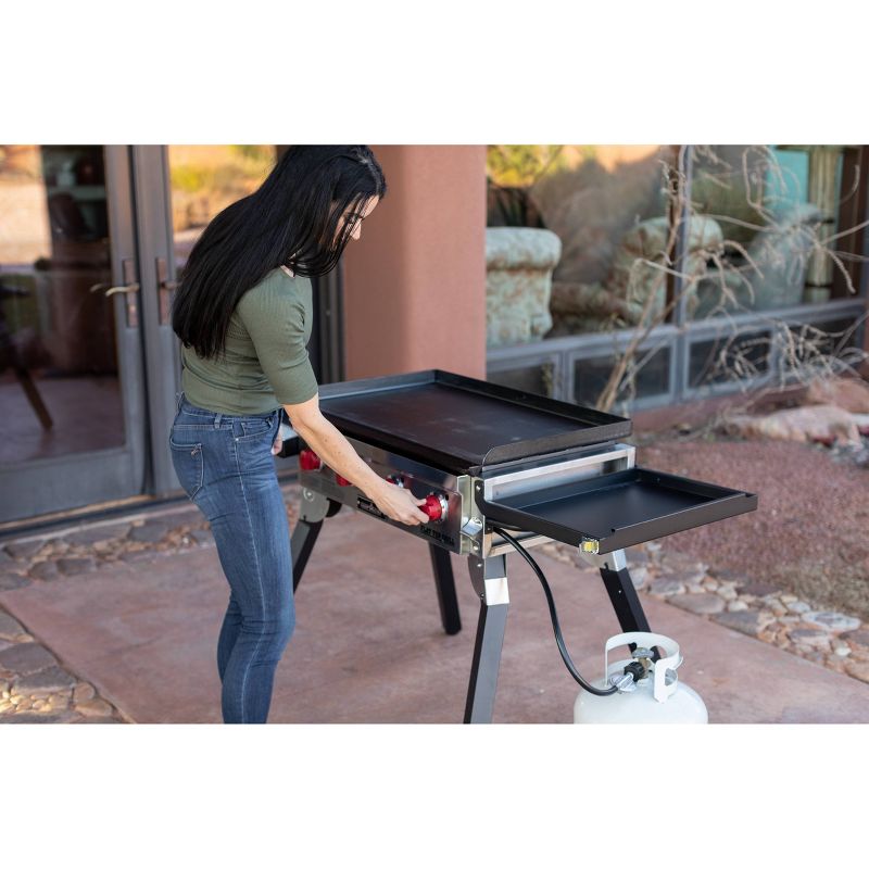 Camp Chef Portable 4 burner Flat Top Gas Grill FTG600P, 5 of 17