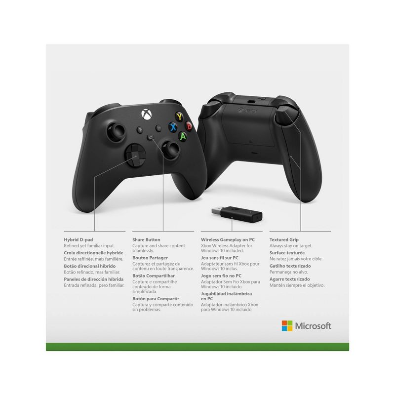 Xbox Controller + Wireless Adapter for Windows 10, 5 of 6