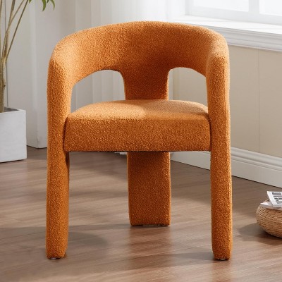 Barrel Chair, Upholstered Chair with Armchair, Dressing Chair, Dining Chair, for Living Room, Bedroom, Powder Room, Dining Room, Office