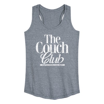 Women's - Instant Message - Valentine's Day Couch Club Graphic Racerback Tank