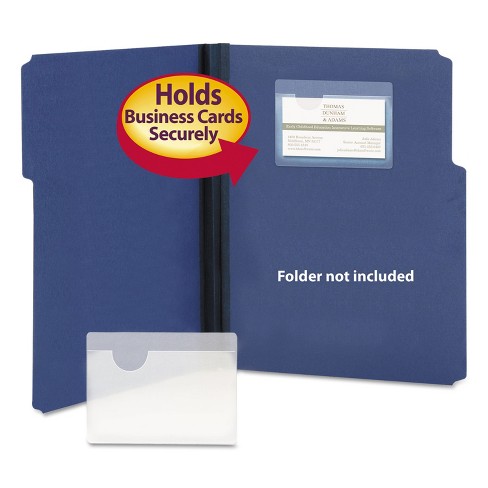 C-Line Self-Adhesive Labeling Pockets With Inserts, 3-1/2 x 2-3/4, Clear,  Pack Of 50 Pockets/Inserts