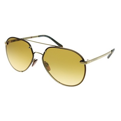 Burberry  11452L Womens Aviator Sunglasses Light Gold 61mm