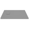 VidaXL Shower Base Tray SMC Gray 31.5 in.x31.5 in. - 4 of 4