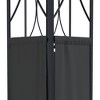 vidaXL Steel Gazebo with Double-tiered Roof, Anthracite - Spacious and Elegant Garden Shelter, Ideal for Parties, Picnics & Weddings - 4 of 4