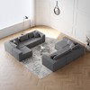 188" Modular Corduroy Modular U-Shaped Sectional Sofa, 8-Piece Floor Couch Set, No Assembly, Free Combination, Foam-Filled Sofa - 3 of 4