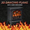 SUGIFT Black 1500w 2-Setting 3D Electric Stove Heater with Life-like Flame - 2 of 3