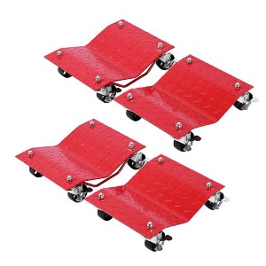 Car Wheel Dolly Set of 4,Heavy Duty Vehicle Mover Dolly, 6000lbs Capacity Car Roller Dolly for Moving Cars, Trucks, and Motorcycles - 1 of 4