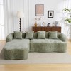 104.7''L-Shaped Modular Sectional Sofa with Curved Chaise, High-Density Foam and 4 Free Pillows - 2 of 4
