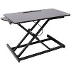 ORRD Adjustable Height Standing Laptop Desk with Keyboard Tray, Sit to Stand Workstation, Black - 2 of 4