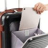 Whisen Front Opening 20-Inch Carry-On Luggage with Expandable Travel Bag Set, Two-piece suitcase set with USB Port , Cup Holder - 3 of 4