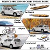 TOOENJOY 47'' Roof Rack Cross Bars, Adjustable Aluminum Cargo Bars Fits Most Existing Raised Side Rails with Gap - 4 of 4
