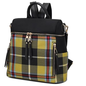 MKF Collection Nishi Women's Plaid Backpack Bag by Mia K - 1 of 4