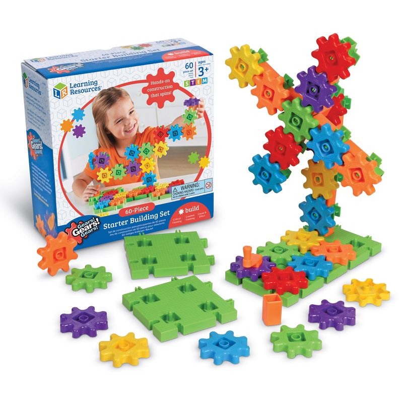 Learning Resources Gears! Gears! Gears! Starter Building Set, 60 Pieces, 1 of 7