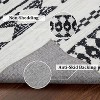 Moroccan Area Rug Washable Rug Soft Non Slip Low Pile Printed Geometric Trellis Rugs for Bedroom Living Room - 4 of 4