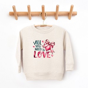 The Juniper Shop All You Need Is Love Coquette Youth Ultra-Soft Graphic Sweatshirt - 1 of 3