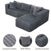 Large L-Shape Corner Sofa, 105" Modular Sectional - Freestanding Couch with Deep Seat, Zero Assembly Required for Modern Living Space - 4 of 4
