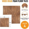 HomeCube USA 3/8 Inch Thick Interlocking Woodgrain Foam, Perfect for Home, Office, & Workout Spaces - Dark Oak Design - 2 of 4