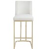 TOAOTBNBOB Armless Bar Stools Set of 2, Industrial Counter Height Bar Chair with Cozy Back, Modern Barstools for Kitchen Island - 2 of 4