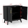 VANIRROR  Storage Cabinet Organizer For Living Room, Sideboard& Buffet, Fluted Accent Chest Cabinet With Adjustable Shelves For Hallway, Entryway - 2 of 4