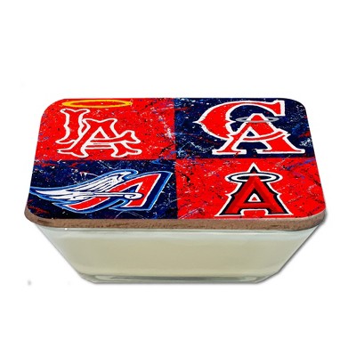 Courtside Market Los Angeles Angels 20 oz Soy Wax Candle with Decorative Art Lid
