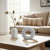 Sagebrook Home 5" Vase Contemporary Abstract Donut Cut-Out Vase Decorative Home or Office - 3 of 4