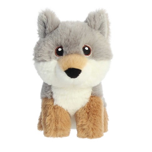 Aurora Mini Wolf Eco Nation Eco-friendly Stuffed Animal Gray 4.5 : Target