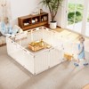 Tangkula 32" 12-Panel Dog Playpen w/ Secure Locking Door & Ground Stakes Easy Assembly - 2 of 4