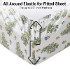 HLC.ME Floral Multi-Piece Bed Sheets Set - Wrinkle Resistant & Ultra Soft - Fits Mattresses up to 15 Inches Deep - 2 of 4