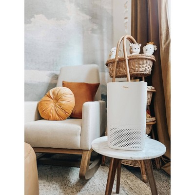 Crane White True HEPA Filter Tower Air Purifier