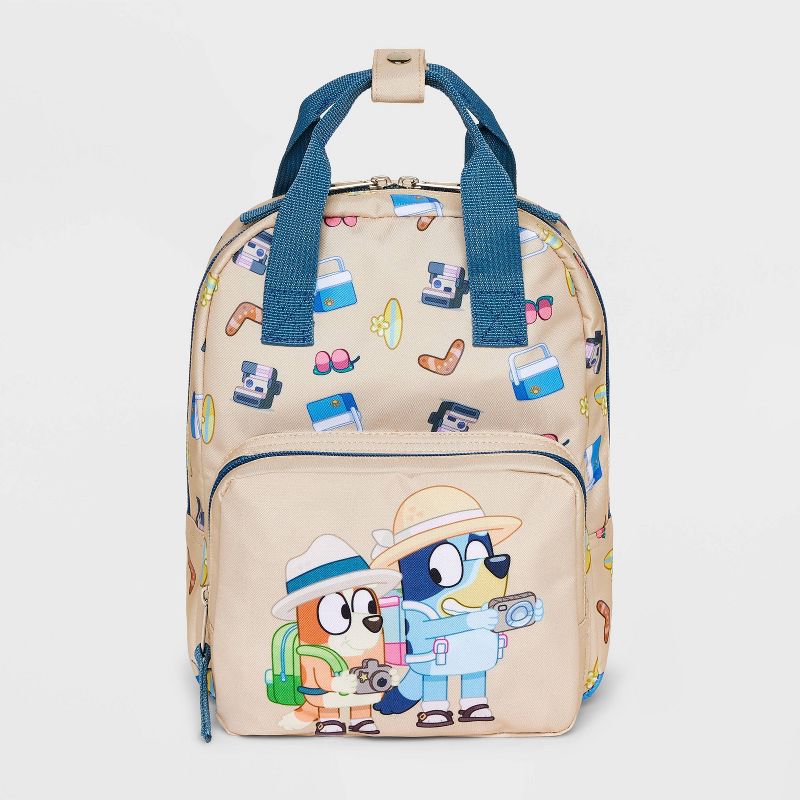 Toddler 10&#34; Bluey Mini Backpack - Khaki, 1 of 5