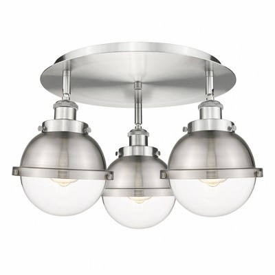 Ballston Urban - 3 Light Flush Mount In Art Deco Style-10.75 Inches Tall and 18.25 Inches Wide