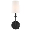 Crystorama Lighting Sylvan 1 - Light Sconce in  Black Forged - 3 of 4