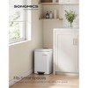 SONGMICS Kitchen Trash Can, 5.2/8 Gallon (20/30 L) Trash Bin, Stainless Steel Garbage Can, with Inner Bucket, Soft Close and Stays Open - 2 of 4