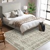 Vintage Floral Area Rug - Distressed Low Pile Non-Slip & Machine Washable Carpet for Kitchen, Living Room, Bedroom - 2 of 4